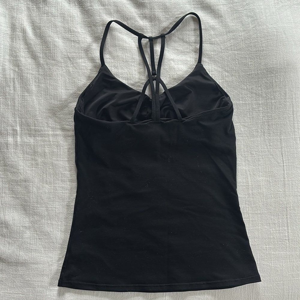 ALO Yoga Sunny Strappy Black Tank Top - Picture 2 of 4